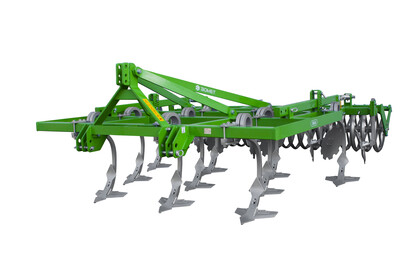 Stubble cultivators (3 rows of teeth) with roller Apus
